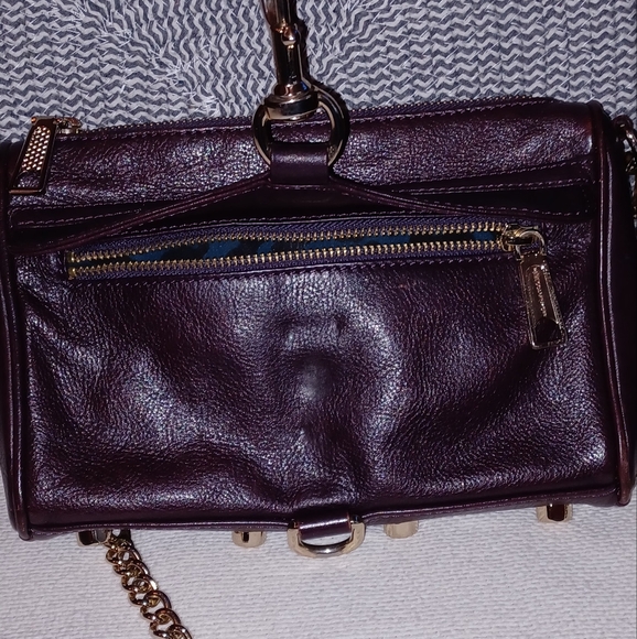 LADIES BAG BURGUNDY CLOUR  LEATHER. - Picture 3 of 7